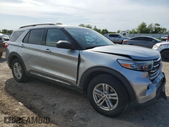 2022 Ford Explorer XLT with VIN 1FMSK7DH9NGB25231, listed as a Copart auction lot 56919975 with 86,593 mi miles and Salvage title. Bid and sale history available at DreamBid. Image 4.