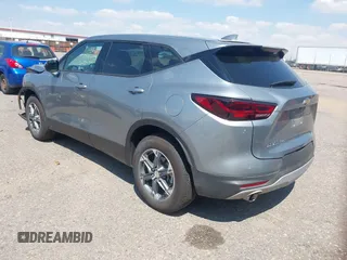 2025 Chevrolet Blazer LT with VIN 3GNKBHR44SS191853, listed as a IAAI auction lot 42614428 with 8,703 mi miles and . Bid and sale history available at DreamBid. Image 3.