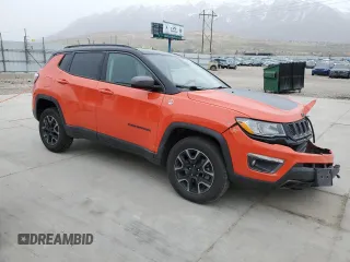 2019 Jeep Compass Trailhawk with VIN 3C4NJDDB5KT597819, listed as a Copart auction lot 51287675 with 126,454 mi miles and Salvage Title. Bid and sale history available at carsss.com. Image 4.