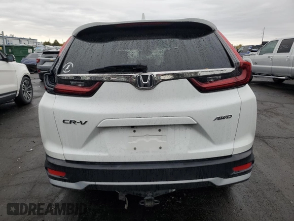 2020 Honda CR-V EX with VIN 5J6RW2H51LA013558, listed as a Copart auction lot 78748744 with 52,055 mi miles and Salvage Title. Bid and sale history available at DreamBid. Image 6.