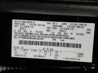 2018 Ford F-150 XL with VIN 1FTEW1E50JKC22347, listed as a Copart auction lot 87658905 with 86,058 mi miles and Clean Title. Bid and sale history available at DreamBid. Image 12.