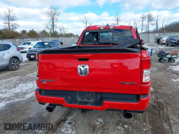 2020 Ram 1500 Big Horn with VIN 1C6SRFBT5LN175643, listed as a IAAI auction lot 41288854 with 56,732 mi miles. Bid and sale history available at carsss.com. Image 16.