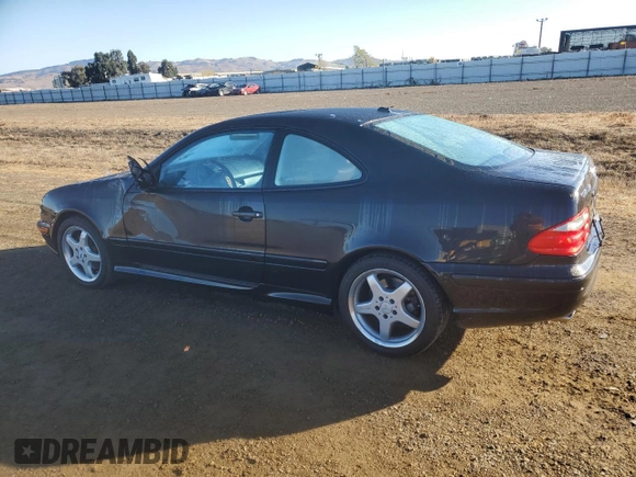 2002 Mercedes-Benz CLK 320/430 with VIN WDBLJ70G02T100860, listed as a Copart auction lot 81083964 with 88,875 mi miles and Salvage Title. Bid and sale history available at DreamBid. Image 2.