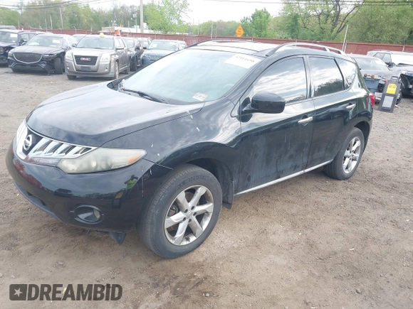 2009 Nissan Murano S with VIN JN8AZ18W19W205964, listed as a IAAI auction lot 42161698 with 154,503 mi miles and . Bid and sale history available at carsss.com. Image 2.