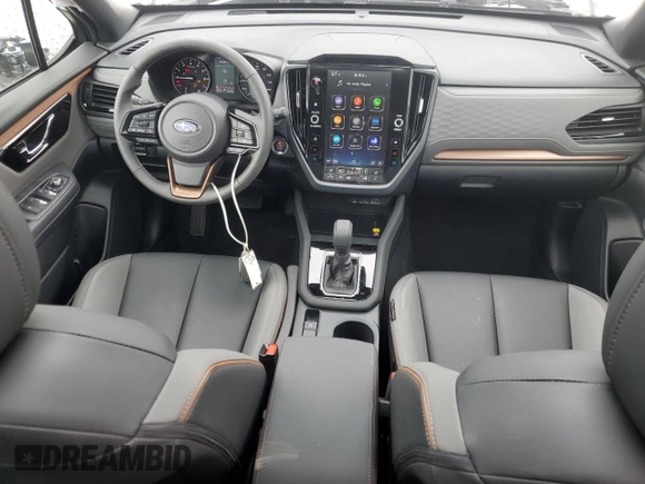 2025 Subaru Forester с VIN JF2SLDFC4SH520846, выставлен на аукционе Copart как лот 56168425 с пробегом 1 075 миль миль и Списание • Salvage title. История ставок и продаж доступна на DreamBid. Изображение 8.