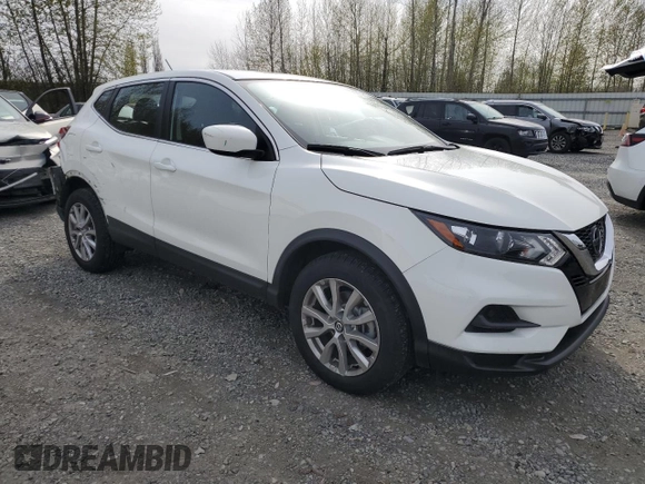 2021 Nissan Rogue S with VIN JN1BJ1AW9MW438584, listed as a Copart auction lot 52704625 with 59,338 mi miles and Salvage title. Bid and sale history available at DreamBid. Image 4.