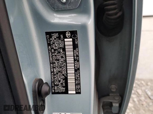 2014 Toyota Prius Four with VIN JTDKN3DU2E1764913, listed as a Copart auction lot 85496434 with 118,359 mi miles and Salvage Title. Bid and sale history available at carsss.com. Image 12.