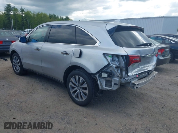 2015 Acura MDX Technology with VIN 5FRYD4H4XFB020741, listed as a IAAI auction lot 42265384 with 104,656 mi miles and . Bid and sale history available at DreamBid. Image 3.