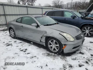 2006 Infiniti G35 Coupe with VIN JNKCV54E36M719048, listed as a Copart auction lot 83320084 with 177,353 mi miles and Salvage Title. Bid and sale history available at carsss.com. Image 4.