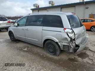 2007 Nissan Quest S with VIN 5N1BV28U27N128407, listed as a Copart auction lot 86583964 with 186,644 mi miles and Salvage Title. Bid and sale history available at carsss.com. Image 2.