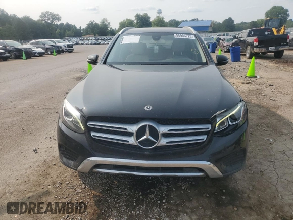 2019 Mercedes-Benz GLC 300 with VIN WDC0G4JB1KF589640, listed as a Copart auction lot 58908725 with 98,190 mi miles and Salvage title. Bid and sale history available at DreamBid. Image 5.