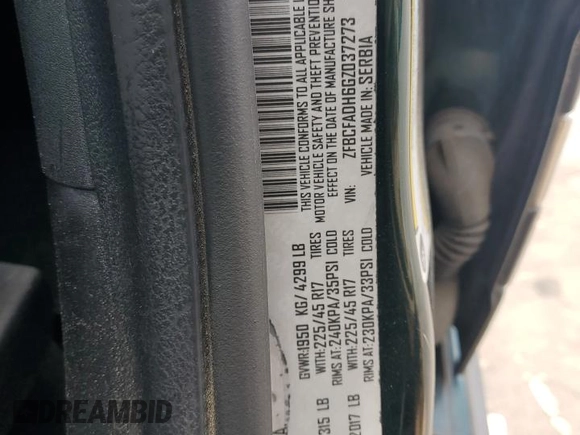 2016 FIAT 500L Trekking with VIN ZFBCFADH6GZ037273, listed as a Copart auction lot 63826924 with 84,926 mi miles and Salvage Title. Bid and sale history available at carsss.com. Image 13.