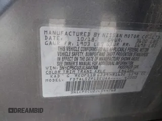 2018 Nissan Kicks SV с VIN 3N1CP5CU2JL544768, выставлен на аукционе IAAI как лот 42134005 с пробегом 90 989 миль миль и . История ставок и продаж доступна на DreamBid. Изображение 9.