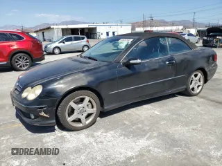 2006 Mercedes-Benz CLK-Class 5.0L with VIN WDBTK75G96T063299, listed as a Copart auction lot 69882884 with 148,934 mi miles and Salvage Title. Bid and sale history available at carsss.com. Image 1.