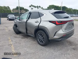 2024 Lexus NX 250 with VIN 2T2ADCAZ2RC014553, listed as a IAAI auction lot 41383564 with 8,403 mi miles and . Bid and sale history available at DreamBid. Image 3.