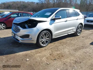 2019 Ford Edge Titanium with VIN 2FMPK3K98KBC68569, listed as a IAAI auction lot 41209347 with 75,519 mi miles. Bid and sale history available at carsss.com. Image 17.