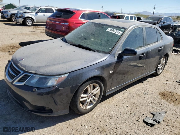 2011 Saab 9-3 with VIN YS3FA4CY4B1314725, listed as a Copart auction lot 75767224 with NaN miles and Clean Title. Bid and sale history available at carsss.com. Image 1.