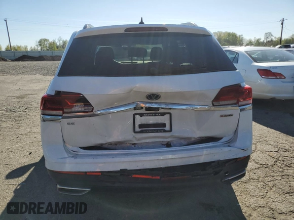 2021 Volkswagen Atlas SE with VIN 1V2LP2CA5MC521520, listed as a Copart auction lot 53518455 with 49,657 mi miles and Salvage title. Bid and sale history available at DreamBid. Image 6.