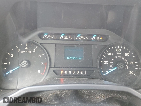 2016 Ford F-150 XL with VIN 1FTMF1C87GFB41842, listed as a Copart auction lot 54985305 with 167,936 mi miles and Clean Title. Bid and sale history available at DreamBid. Image 9.