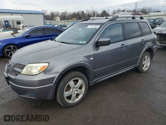 2005 Mitsubishi Outlander z VIN JA4LZ81F15U039209, wystawiony jako Copart lot #47110825 z przebiegiem 84 505 mil mil oraz Czysty tytuł • Clean title. Historia ofert i sprzedaży dostępna na DreamBid. Obrazek 1.