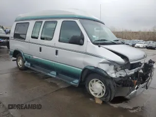 1999 Ford Econoline Cargo Recreational with VIN 1FDRE14L3XHA31771, listed as a Copart auction lot 49973795 with 220,268 mi miles and Salvage title. Bid and sale history available at DreamBid. Image 4.