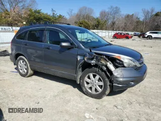 2011 Honda CR-V SE with VIN 5J6RE4H43BL059692, listed as a Copart auction lot 46409705 with 166,937 mi miles and Salvage Title. Bid and sale history available at carsss.com. Image 4.