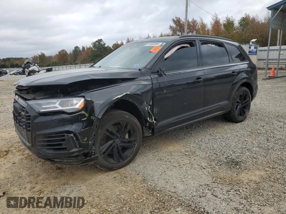 2020 Audi Q7 Premium Plus with VIN WA1LXAF77LD005500, listed as a Copart auction lot 81584564 with 85,503 mi miles and Salvage Title. Bid and sale history available at carsss.com. Image 1.