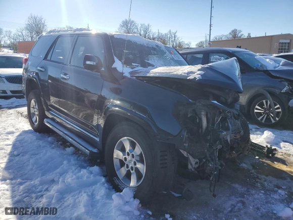 2012 Toyota 4Runner SR5 with VIN JTEBU5JR7C5088765, listed as a Copart auction lot 87500215 with 0 mi miles and Salvage Title. Bid and sale history available at carsss.com. Image 4.