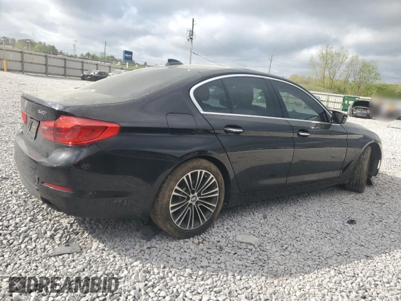 2017 BMW 5 Series 540i with VIN WBAJE5C37HG913993, listed as a Copart auction lot 51420545 with 74,320 mi miles and Salvage title. Bid and sale history available at DreamBid. Image 3.