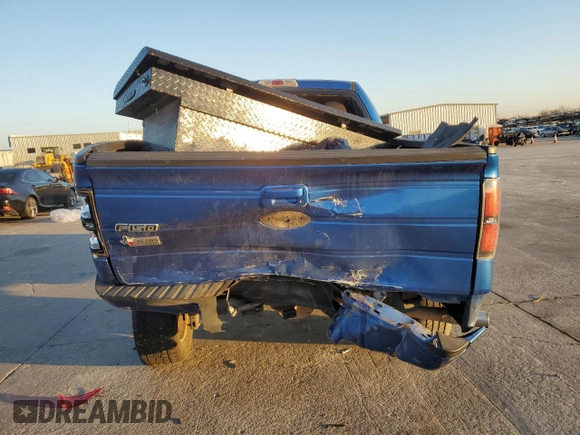 2010 Ford F-150 XL with VIN 1FTEW1C84AKE58965, listed as a Copart auction lot 43591995 with 155,740 mi miles and Salvage Title. Bid and sale history available at carsss.com. Image 6.