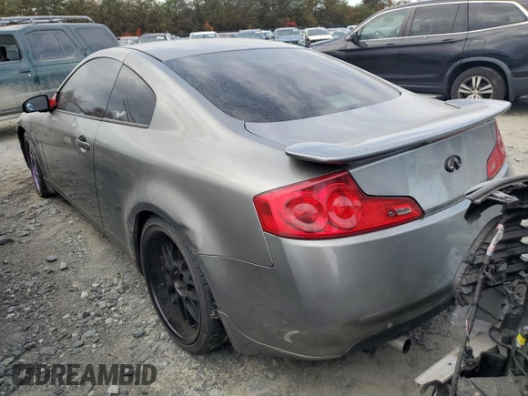 2007 Infiniti G35 Coupe with VIN JNKCV54E17M902823, listed as a Copart auction lot 78469454 with 0 mi miles and Salvage Title. Bid and sale history available at carsss.com. Image 2.