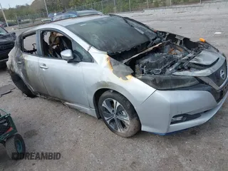2020 Nissan LEAF SV Plus with VIN 1N4BZ1CP1LC306453, listed as a IAAI auction lot 41245907 with Not Provided miles and . Bid and sale history available at DreamBid. Image 1.