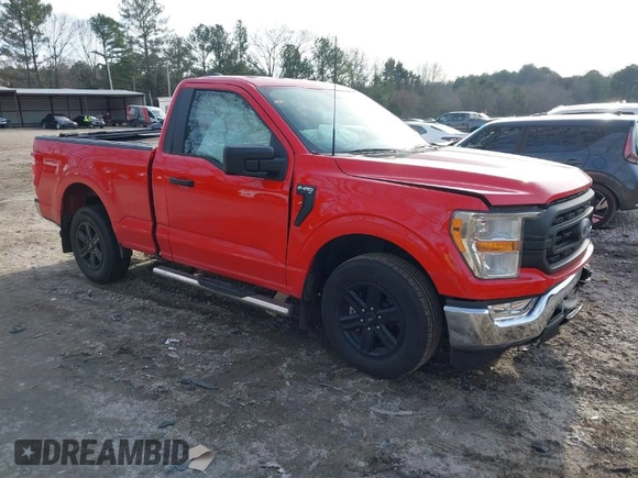 2022 Ford F-150 XL with VIN 1FTMF1CB0NKE05421, listed as a IAAI auction lot 41468165 with 20,265 mi miles. Bid and sale history available at carsss.com. Image 1.