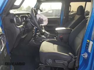 2022 Jeep Wrangler Unlimited Willys with VIN 1C4HJXDM0NW152614, listed as a Copart auction lot 83208664 with 51,913 mi miles and Salvage Title. Bid and sale history available at DreamBid. Image 7.