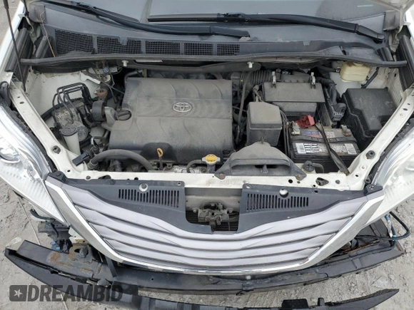2016 Toyota Sienna Ltd with VIN 5TDDK3DC0GS138484, listed as a Copart auction lot 53599575 with 104,218 mi miles and Salvage Title. Bid and sale history available at carsss.com. Image 12.