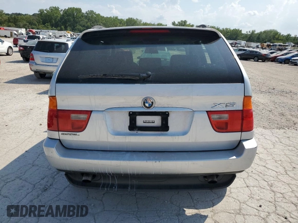 2003 BMW X5 3.0i with VIN 5UXFA53533LV91034, listed as a Copart auction lot 69153124 with 204,415 mi miles and Salvage Title. Bid and sale history available at carsss.com. Image 6.
