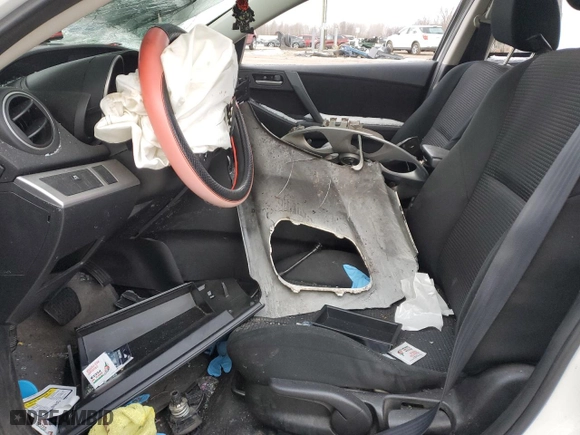 2013 Mazda Mazda3 i Sport with VIN JM1BL1U74D1709169, listed as a Copart auction lot 48516595 with 0 mi miles and Non Repairable. Bid and sale history available at carsss.com. Image 7.