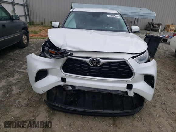 2022 Toyota Highlander L z VIN 5TDCZRBH1NS216485, wystawiony jako Copart lot #64766914 z przebiegiem 33 579 mil mil oraz Szkoda całkowita • Salvage title. Historia ofert i sprzedaży dostępna na DreamBid. Obrazek 5.