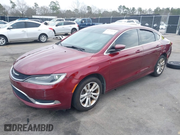 2016 Chrysler 200 Limited with VIN 1C3CCCAB1GN125578, listed as a IAAI auction lot 41794136 with 178,388 mi miles and . Bid and sale history available at carsss.com. Image 2.