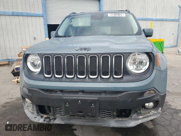 2017 Jeep Renegade Latitude with VIN ZACCJBBB9HPG35051, listed as a Copart auction lot 50512125 with 44,557 mi miles and Clean Title. Bid and sale history available at carsss.com. Image 5.