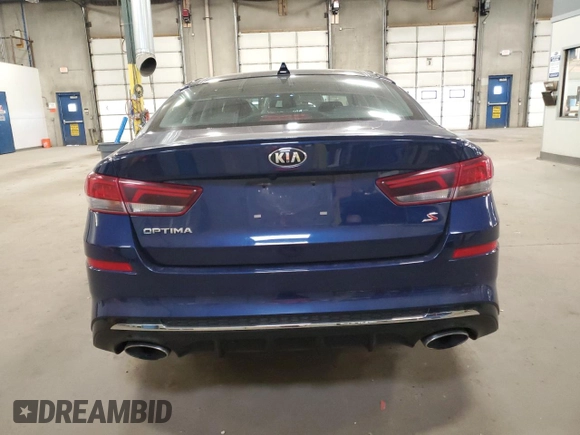 2019 Kia Optima S with VIN 5XXGT4L30KG289823, listed as a Copart auction lot 53204805 with 80,122 mi miles and Salvage Title. Bid and sale history available at carsss.com. Image 6.