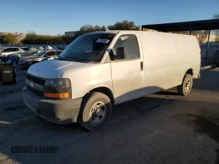 2021 Chevrolet Express Cargo with VIN 1GCWGBFP6M1268993, listed as a Copart auction lot 79764904 with 66,600 mi miles and Salvage title. Bid and sale history available at DreamBid. Image 1.