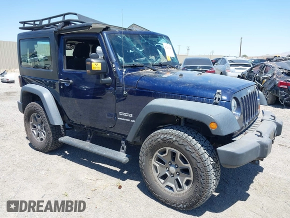 2013 Jeep Wrangler Sport with VIN 1C4AJWAG3DL627179, listed as a IAAI auction lot 42262246 with 33,536 mi miles and . Bid and sale history available at DreamBid. Image 1.