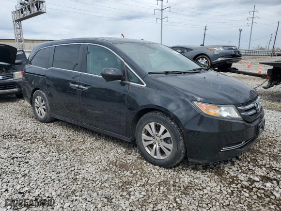 2014 Honda Odyssey EX-L with VIN 5FNRL5H67EB121167, listed as a Copart auction lot 51476565 with 131,463 mi miles and Salvage Title. Bid and sale history available at carsss.com. Image 4.