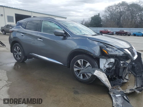 2021 Nissan Murano SV with VIN 5N1AZ2BS0MC103102, listed as a Copart auction lot 47872445 with 81,027 mi miles and Salvage Title. Bid and sale history available at DreamBid. Image 4.