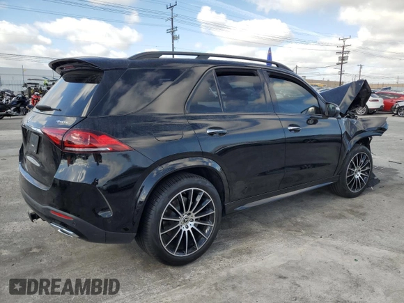 2023 Mercedes-Benz GLE 450 with VIN 4JGFB5KB2PA930305, listed as a Copart auction lot 47260805 with 38,283 mi miles and Salvage title. Bid and sale history available at DreamBid. Image 3.