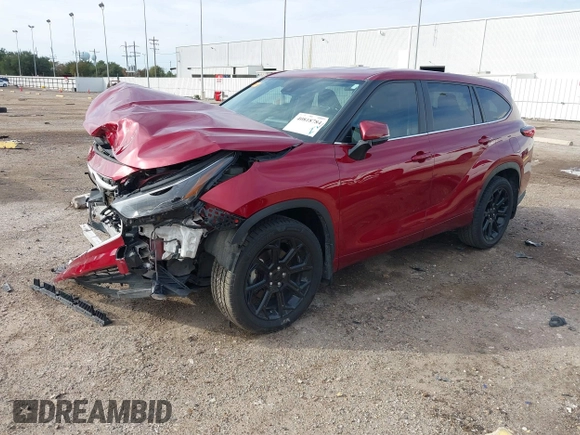 2023 Toyota Highlander L z VIN 5TDKDRAH9PS526978, wystawiony jako IAAI lot #40818784 z przebiegiem 82 801 mil mil oraz . Historia ofert i sprzedaży dostępna na DreamBid. Obrazek 17.