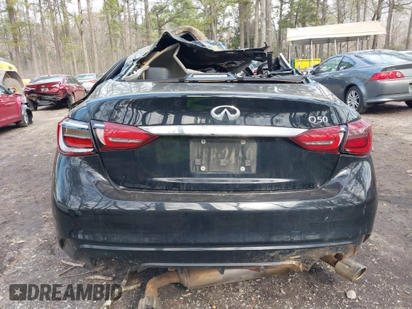 2018 Infiniti Q50 Luxe with VIN JN1EV7AP1JM362931, listed as a IAAI auction lot 41667394 with Not Provided miles and . Bid and sale history available at DreamBid. Image 15.