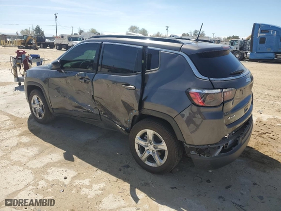2024 Jeep Compass Latitude with VIN 3C4NJDBN2RT586672, listed as a Copart auction lot 50778295 with 8,434 mi miles and Salvage Title. Bid and sale history available at carsss.com. Image 2.