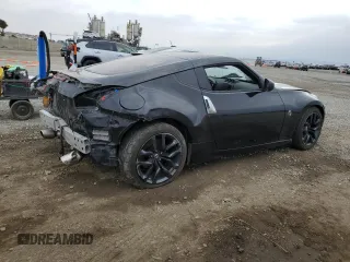2015 Nissan 370Z with VIN JN1AZ4EH8FM444456, listed as a Copart auction lot 76279024 with 58,513 mi miles and Salvage Title. Bid and sale history available at carsss.com. Image 3.